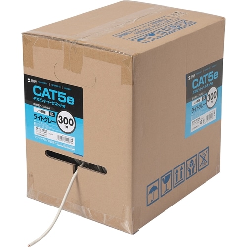 カテゴリ5eUTP単線ケーブルのみ（300m・ライトグレー）