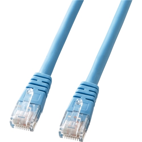 エンハンスドカテゴリ5より線クロスケーブル（3m・ライトブルー）