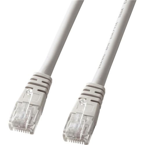 エンハンスドカテゴリ5より線LANケーブル（7m・ライトグレー）
