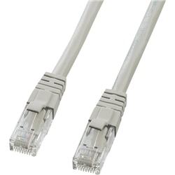 カテゴリ6UTPクロスケーブル（2m・ライトグレー）