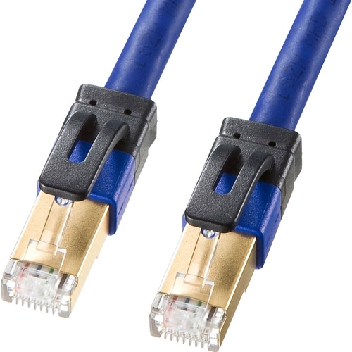 カテゴリ7A LANケーブル（0.4m・ブルー）