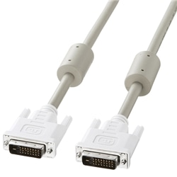 DVIケーブル（デュアルリンク） ホワイト・1m