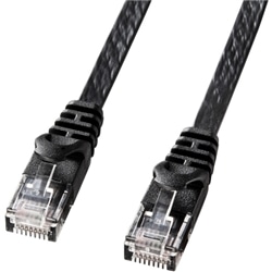 カテゴリ6フラットLANケーブル（10m・ブラック）