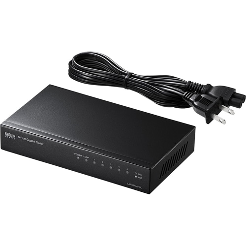 Giga対応スイッチングハブ（5ポート・ループ検知機能付き）