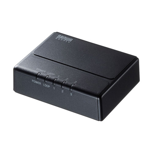 ギガビット対応 スイッチングハブ（3ポート・マグネット付き）