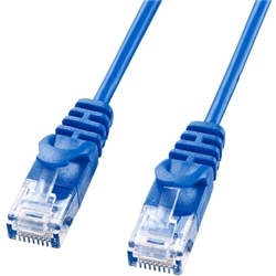 カテゴリ6極細LANケーブル（3m・ブルー）