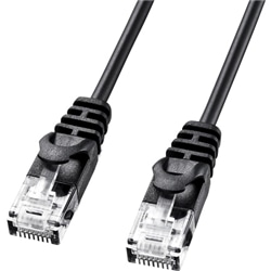 カテゴリ6極細LANケーブル（10m・ブラック）