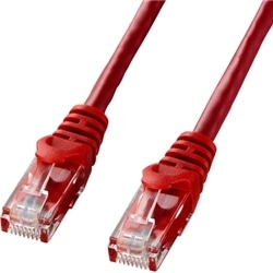 カテゴリ6 UTP LANケーブル（バルク品・15m・レッド）