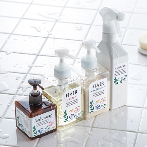 気泡が入らない耐水ホワイトフィルムラベル