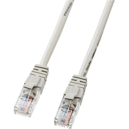 エンハンスドカテゴリ5LANケーブル（7m・ライトグレー）