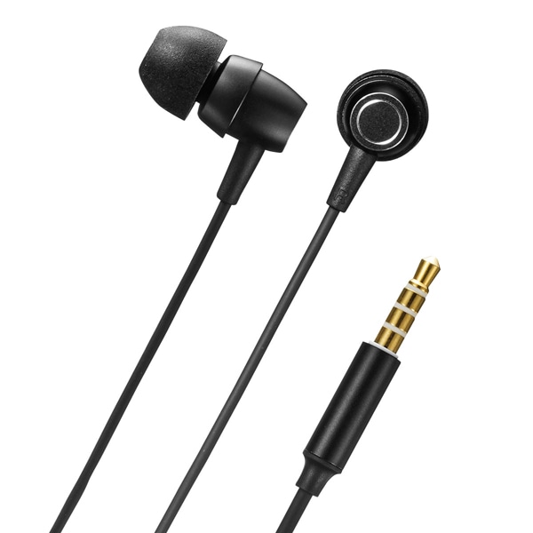 マイク付きステレオイヤホン（ブラック）