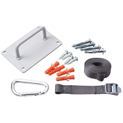 ラック、スタンド転倒防止壁面用ベルト・ブラケットセット