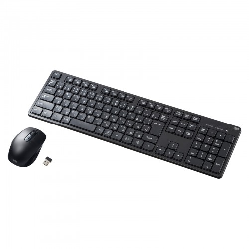ワイヤレス静音キーボードマウスセット（テンキーあり）