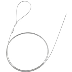 eセキュリティ（ワイヤー、長さ1.0m・直径1.5mm・片側かしめなし）