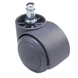 OAチェア用ウレタンキャスター（ブラック・5個入り）