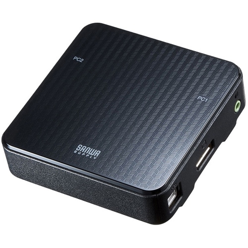 DisplayPort対応手元スイッチ付きパソコン自動切替器（2：1）