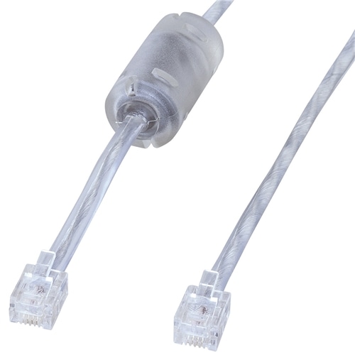 コア付シールドツイストモジュラーケーブル（シルバー・15m）