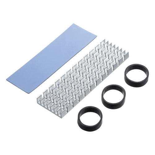 M.2 SSD用ヒートシンク（シルバー）