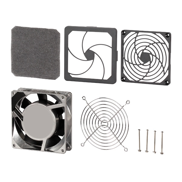 まもる君用保守部品 ACファン（ファン1個、排気フィルターセット、フィンガーガード、ネジ）