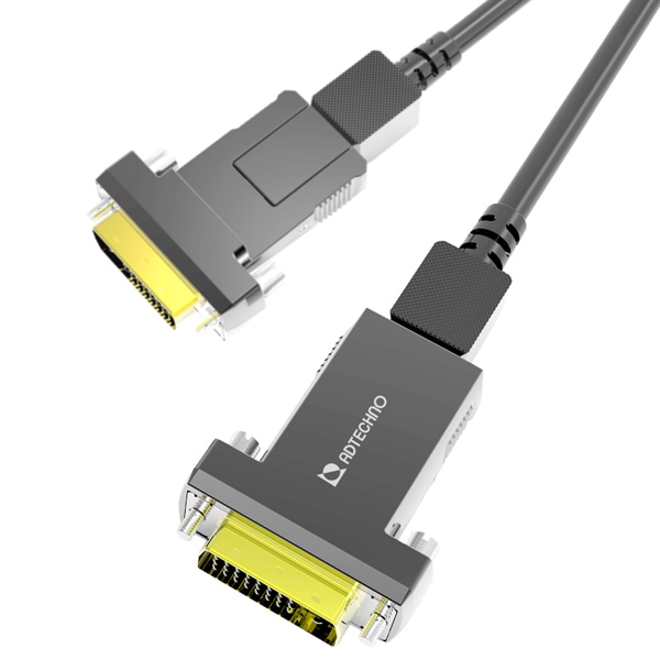 高強度光ファイバ脱着式DVI-Dケーブル 20m