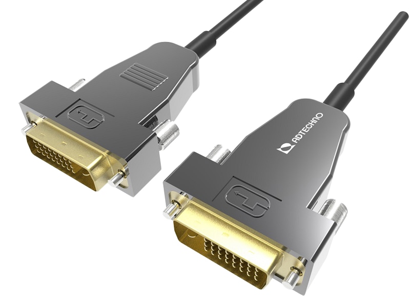 シングルリンク対応高強度アクティブ光ファイバDVI-Dケーブル 15m