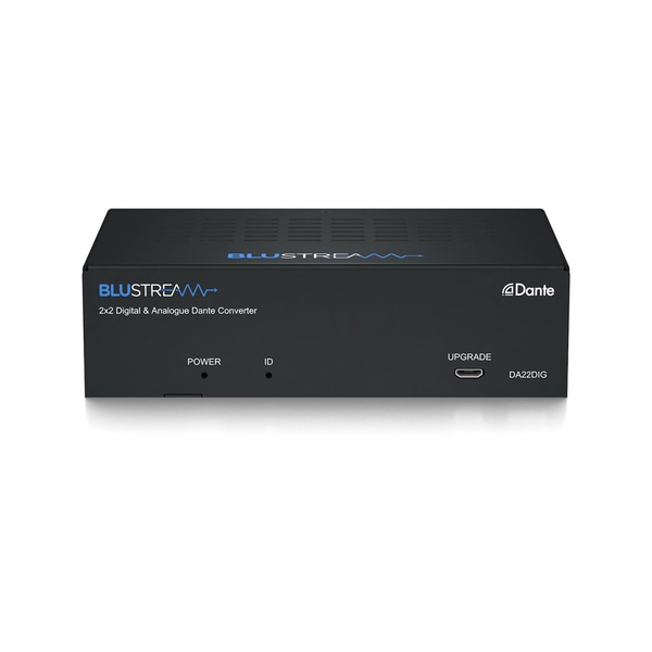 2x2デジタル・アナログ Dante オーディオコンバータ
