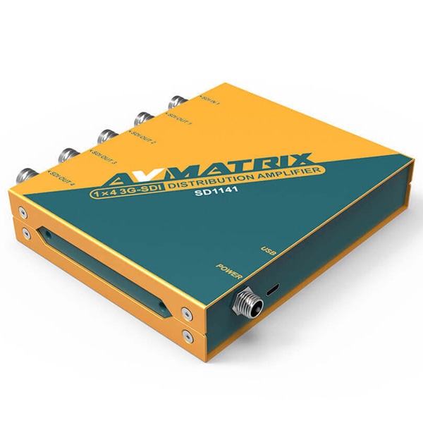 リクロック搭載3G-SDI 4分配器