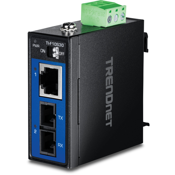 産業用 100Base-FX シングルモードSCファイバー コンバーター (30km)