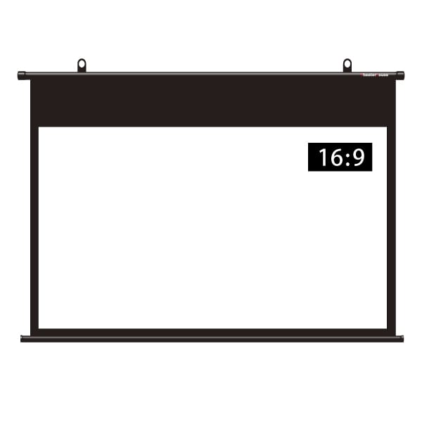 掛け軸型スクリーン ワイド90インチ ブラックマスク付き