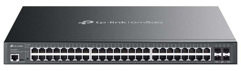 Omada ギガビット/48ポート & 10GE SFP+/4ポート L2+マネージドスイッチ（PoE+×40/PoE++×8）