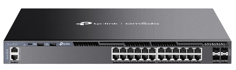 Omada ギガビットポート×24 / 10Gスロット×4 スタッカブルL3マネージスイッチ