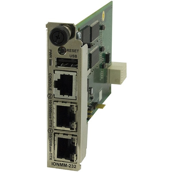 ION管理モジュール ( 10/100Base-TXポート×2、RS232 RJ-45 CLIポート×1 )