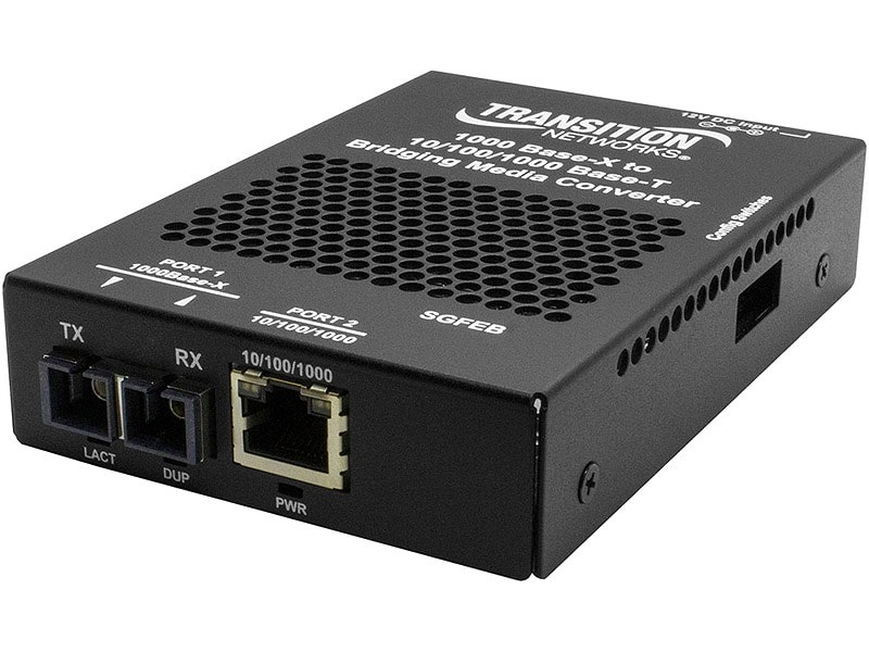 10/100/1000BASE-T (RJ-45) [100 m] ⇔ 1000BASE-LX 1300nm 拡張マルチモード (SC)[62.5/125μmのみ:2km]