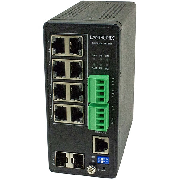 (8)10/100/1000BASE-T(RJ-45)PoE++ [100 m] および (2)100/1000Base-X SFPオープン・スロット