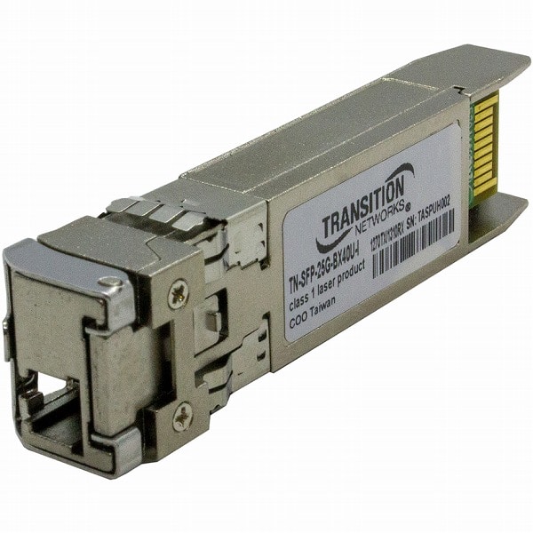 25Gbase-BX、DMI 付き SFP28 TX：1310nm/RX：1270nm シングルモード シングル ファイバー (LC) 40km リンク バジェット:19.0 dB