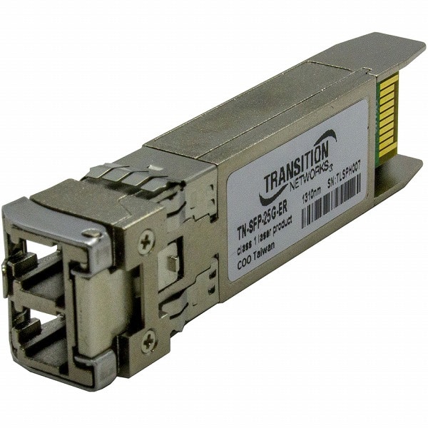 25GBase-ER、DMI 付き SFP28 1310nm シングル モード (LC) 40km リンク バジェット 18.0 dB