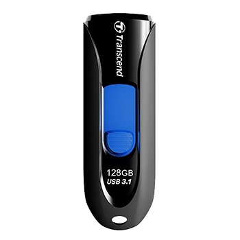 USBメモリー USB3.1(Gen1)/USB3.0対応 スライド式 128GB ブラック