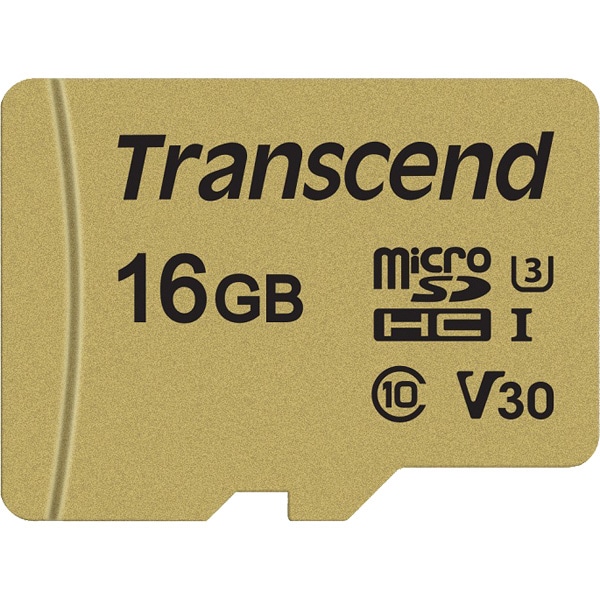 microSDHCカード Class10 UHS-I U3 V30 MLC搭載 16GB (SDカード変換アダプタ付き)