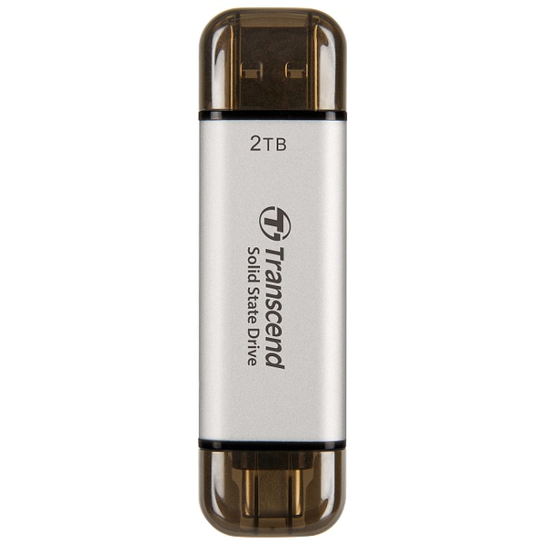 スティック型SSD USB 10Gbps 2TB シルバー