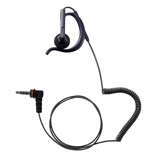 イヤピース（耳掛け付きオープンエアー型S・カールコード・黒）