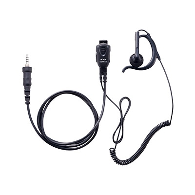 小型タイピンマイク＆イヤホン（耳掛け式オープンエアー型カールコードイヤホン）