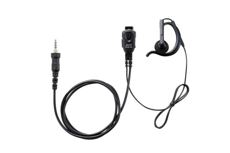 小型タイピンマイク＆イヤホン（耳掛け式オープンエアー型イヤホン）