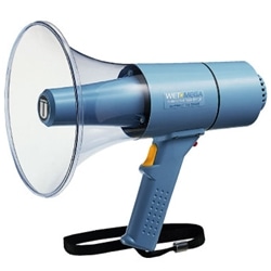 15W防滴形メガホン ウエットメガ ホイッスル付