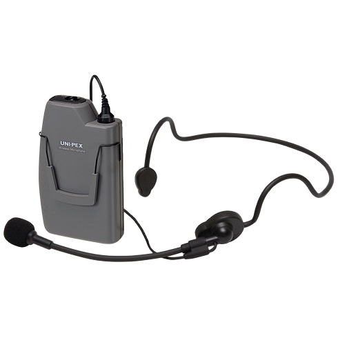 ワイヤレスマイクロホン 300MHz帯 ヘッドセットタイプ 乾電池付