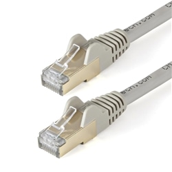カテゴリ6a LANケーブル 10m グレー ツメ折れ防止RJ45コネクタ CAT6aイーサネットケーブル 保証期間： 永久保証