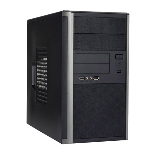 M-ATXミニタワーPCケース/電源非搭載/ブラック