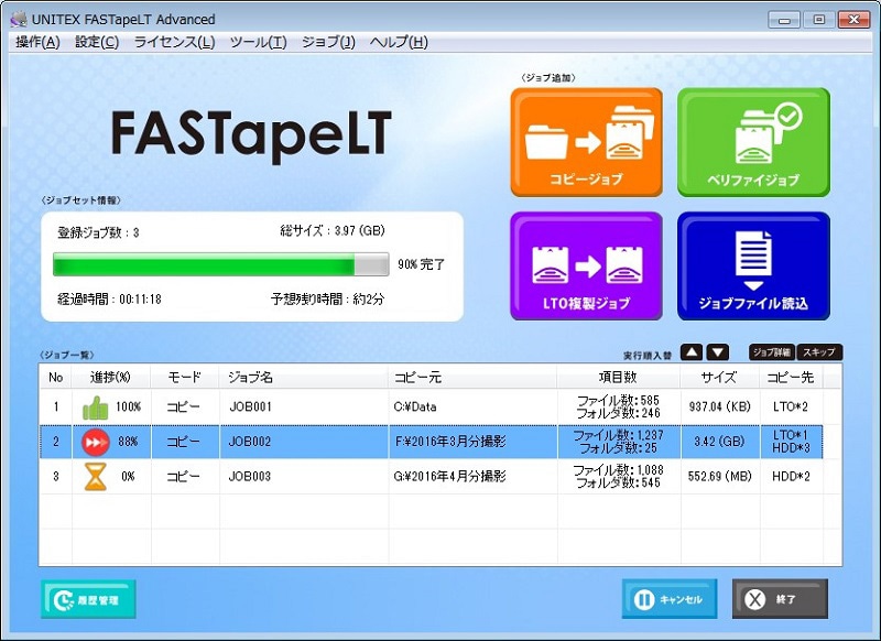 FASTapeLT for MacOSX ソフトウェア