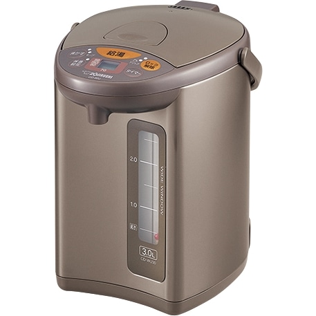マイコン沸とう電動ポット 3.0L メタリックブラウン デジタル液晶