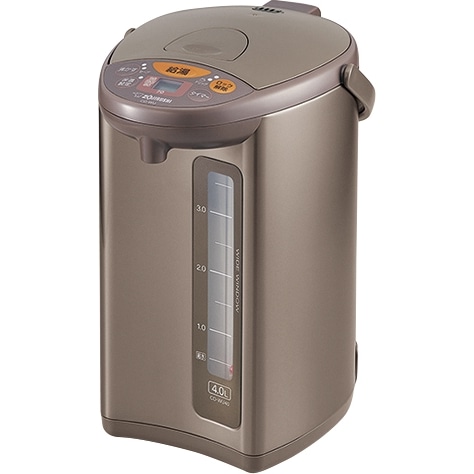 マイコン沸とう電動ポット 4.0L メタリックブラウン デジタル液晶