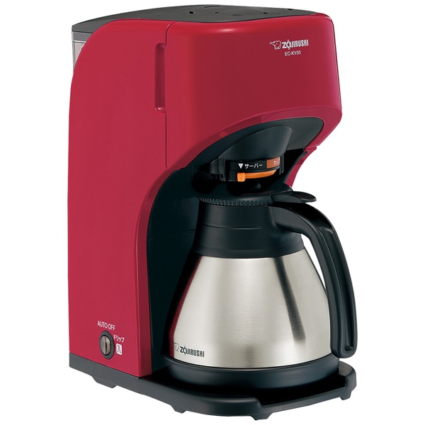 コーヒーメーカー 珈琲通 カップ5杯分 レッド